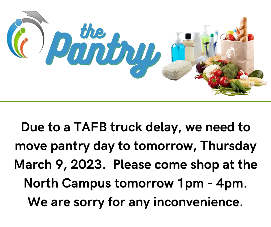 Pantry moved to tomorrow